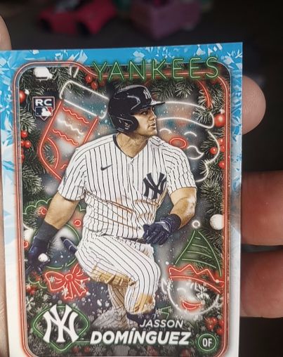 2024 Topps Holiday #H75 Jasson Dominguez — front