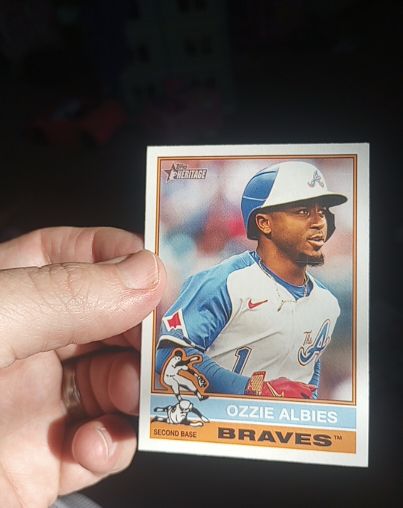 2025 Topps Heritage #365 Ozzie Albies — front