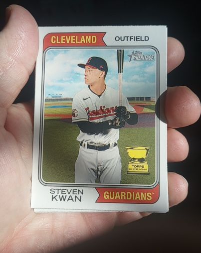 2023 Topps Heritage #232 Steven Kwan — front