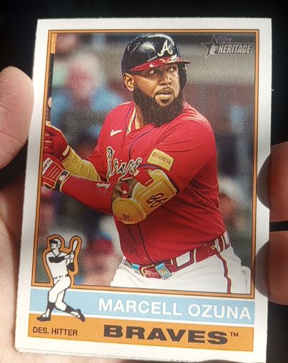 2025 Topps Heritage #152 Marcell Ozuna — front