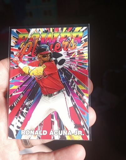 2025 Topps Series 1 Power Players #PP-3 Ronald Acuña Jr. — front