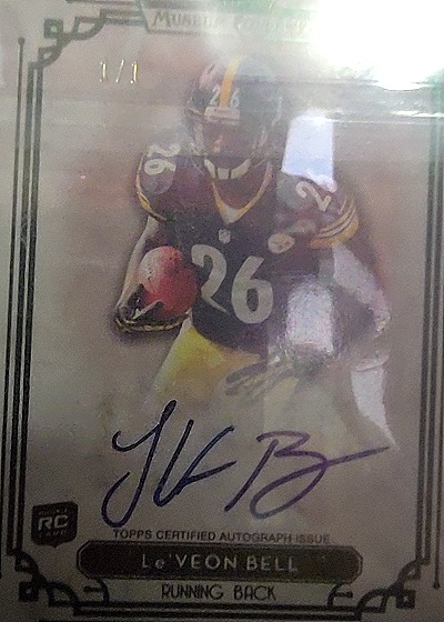 2013 Topps Museum Collection #TA-LVB Le'Veon Bell — front