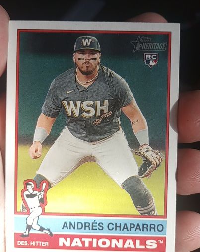 2025 Topps Heritage #418 Andrés Chaparro — front