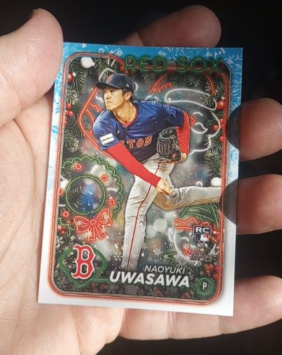 2024 Topps Holiday #H37 Naoyuki Uwasawa — front