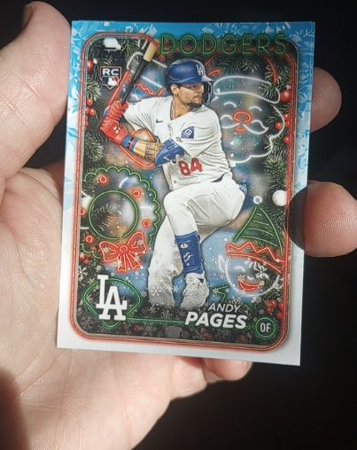 2024 Topps Holiday #H103 Andy Pages — front