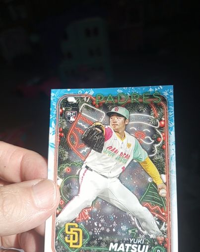 2024 Topps Holiday #H191 Yuki Matsui — front