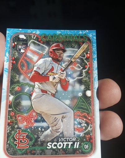 2024 Topps Holiday #H105 Victor Scott II — front