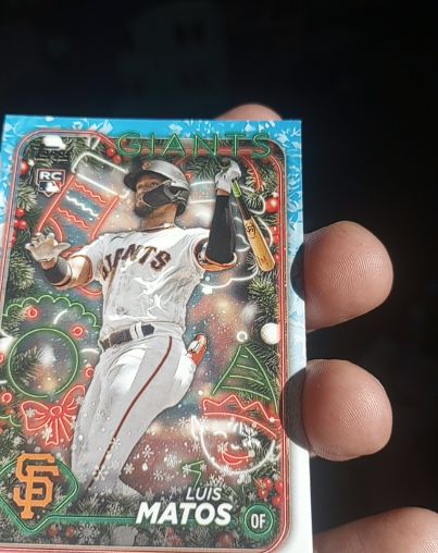 2024 Topps Holiday #H70 Luis Matos — front
