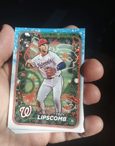2024 Topps Holiday #H91 Trey Lipscomb — front