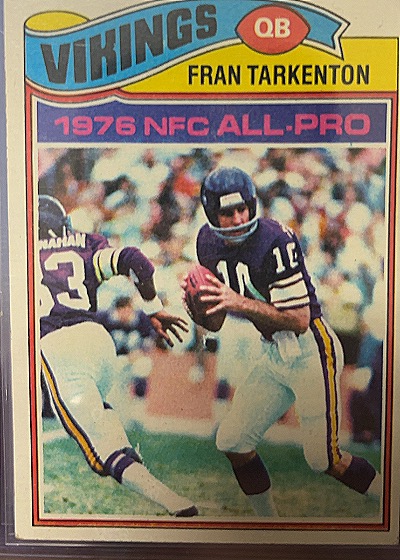 1977 Topps #400 Fran Tarkenton — front