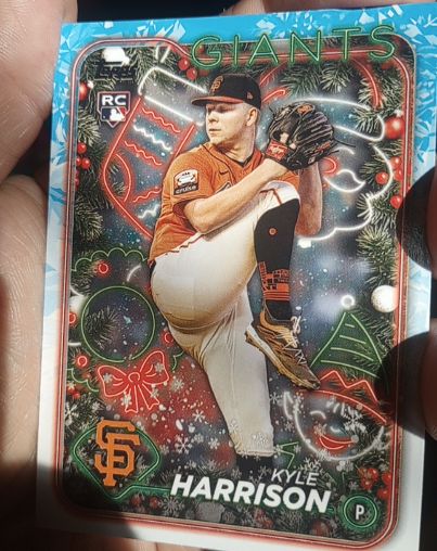2024 Topps Holiday #H175 Kyle Harrison — front