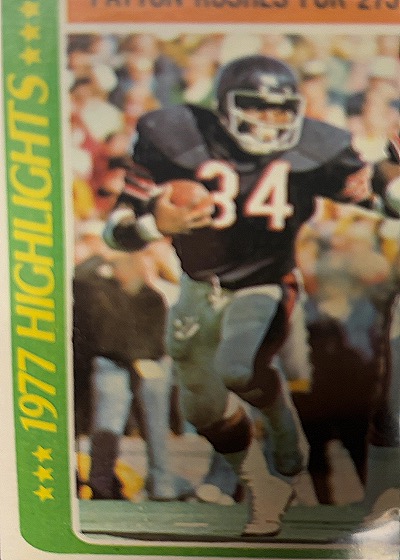 1978 Topps #3 Walter Payton Chicago Bears — front