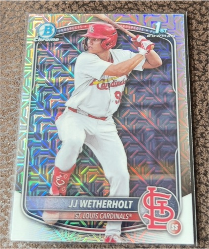 2025 Bowman Chrome #BCP-22 JJ Wetherholt — front