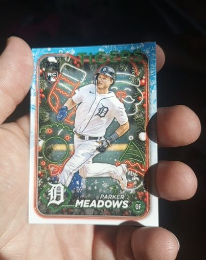 2024 Topps Holiday #H149 Parker Meadows — front