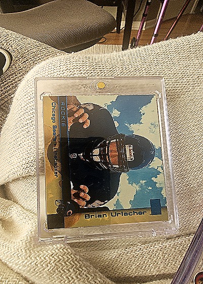1987 Fleer #89 Brian Urlacher Rookie Card — front
