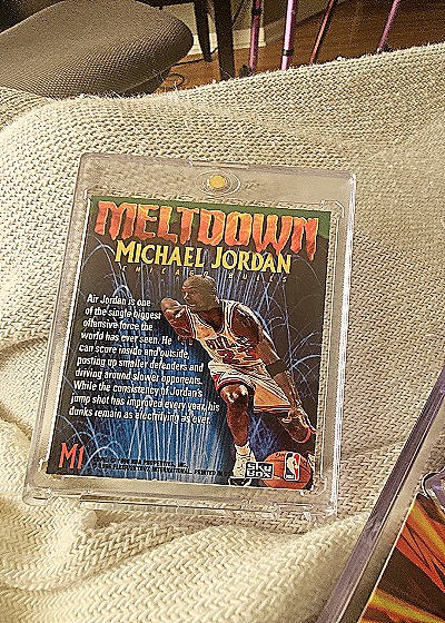 1995 SkyBox Meltdown #M1 Michael Jordan — back