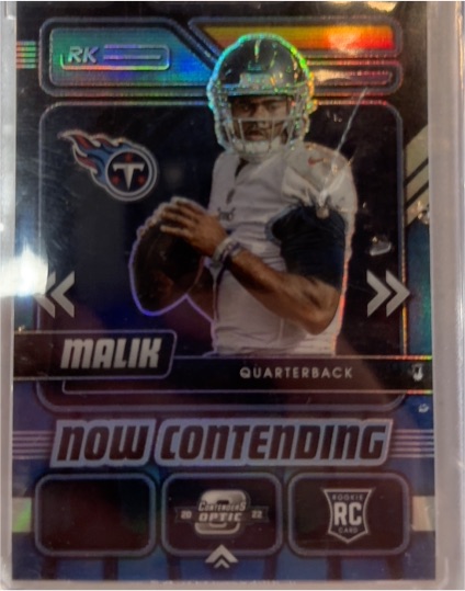 2022 Panini Contenders Optic Now Contending #Malik Tennessee Titans — front