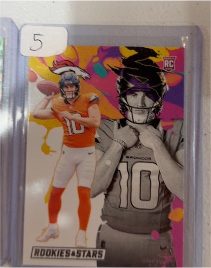 2024 Panini Rookies & Stars Rookie Exclusive #RE-BNX Bo Nix — front