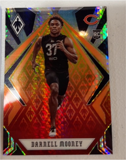 2020 Panini Phoenix #179 Darnell Mooney Fire Burst Rookie Card — front