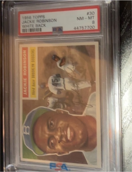 1956 Topps #30 Jackie Robinson — front