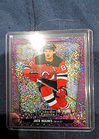 2020-21 O-Pee-Chee Platinum #86 Jack Hughes — front