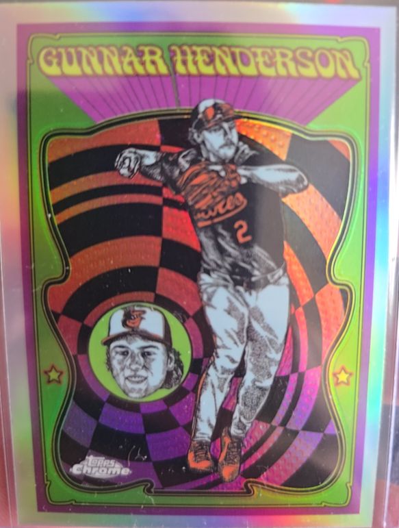 2025 Topps Chrome #UV-5 Gunnar Henderson Ultra Violet All Stars — front