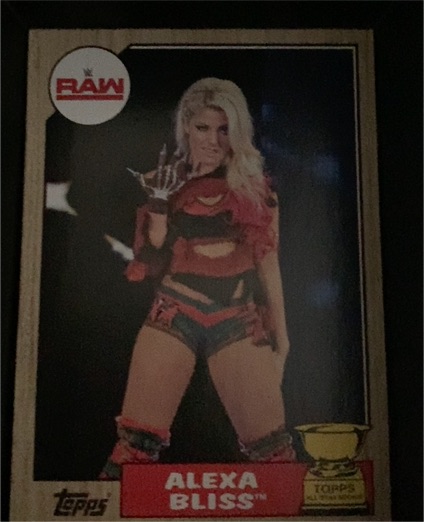 2017 Topps Heritage WWE #40 Alexa Bliss — front