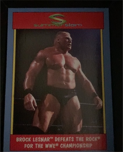 2017 Topps Heritage WWE 30 Years of SummerSlam #28 Brock Lesnar — front