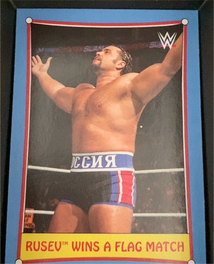 2017 Topps Heritage WWE Bizarre SummerSlam Matches #10 Rusev Wins a Flag Match — front