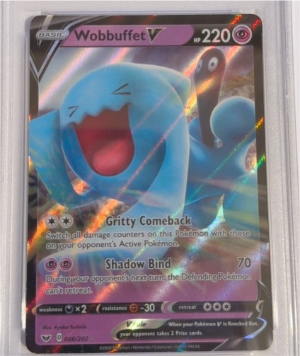 2020 Pokémon Sword & Shield #086 Wobbuffet V — front
