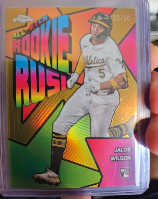 2025 Topps Chrome #CERR-6 Jacob Wilson All-Etch Rookie Rush — front