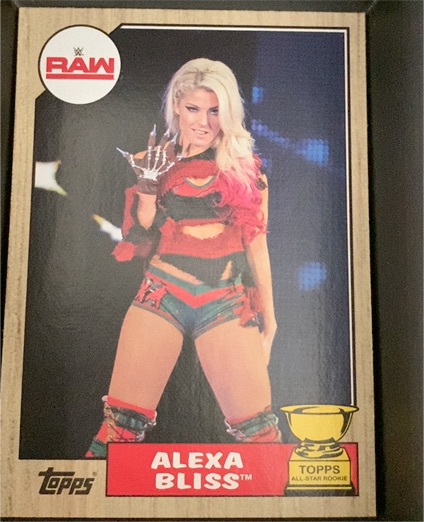 2017 Topps WWE Heritage #40 Alexa Bliss — front