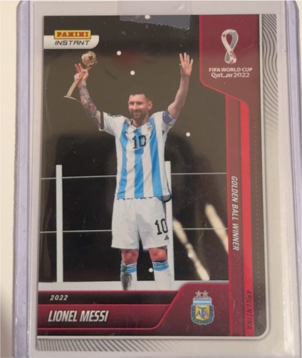 2022 Panini Instant FIFA World Cup Qatar #132 Lionel Messi — front