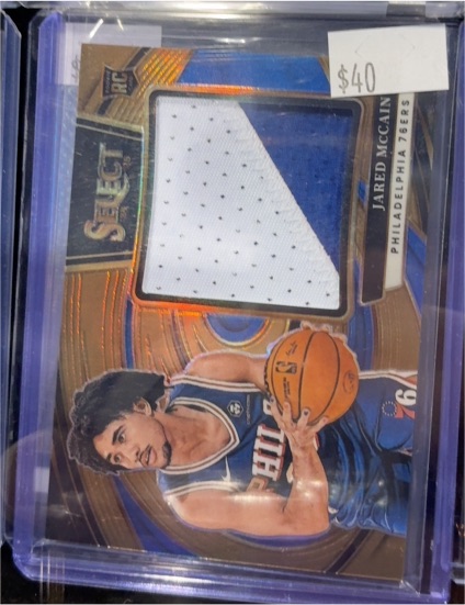 2023-24 Panini Select Jumbo Rookie Swatches #RJS-JMC Jared McCain — front