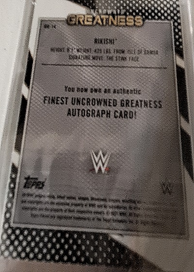 2021 Topps Finest WWE #UG-15 Brock Lesnar — back