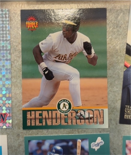 1994 Donruss Triple Play #4 Rickey Henderson — front