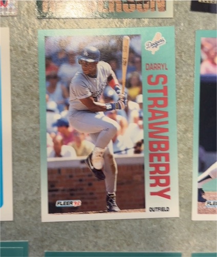 1992 Fleer #471 Darryl Strawberry — front