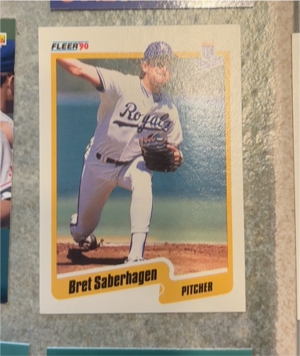 1990 Fleer #116 Bret Saberhagen — front