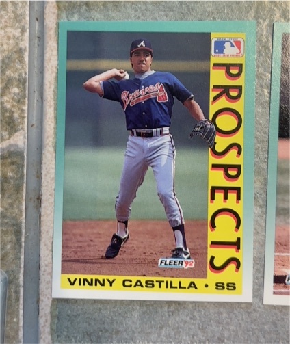 1992 Fleer #666 Vinny Castilla — front