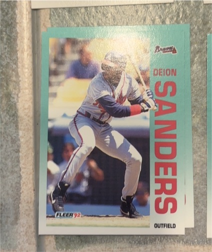 1992 Fleer #368 Deion Sanders — front