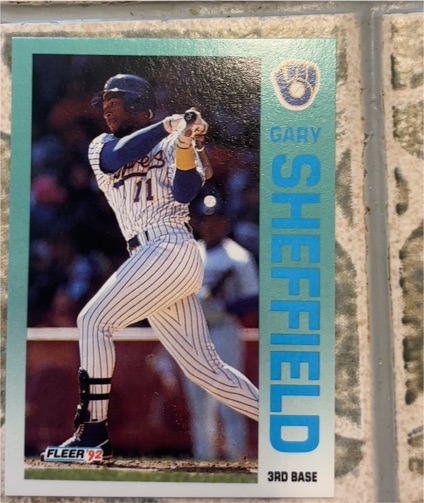 1992 Fleer #188 Gary Sheffield — front