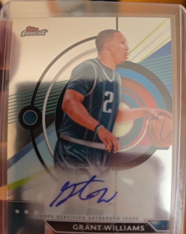 2023-24 Topps Finest #FA-GW Grant Williams Finest Autographs — front