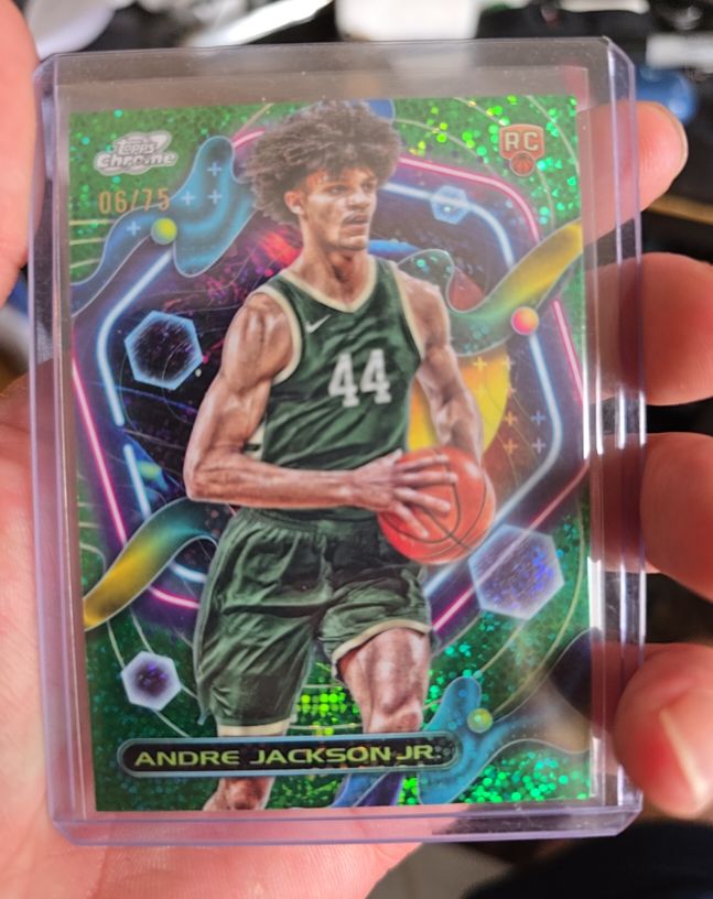 2023-24 Topps Chrome Cosmic #183 Andre Jackson Jr. — front