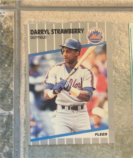 1989 Fleer #49 Darryl Strawberry — front