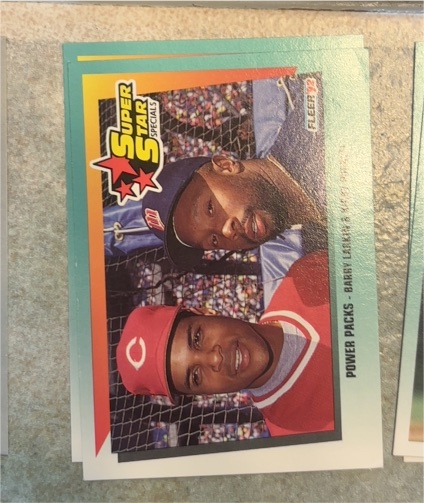 1992 Fleer Super Star Specials #704 Barry Larkin / Kirby Puckett — front