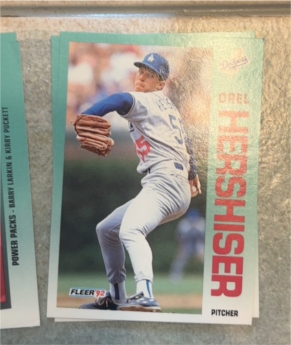 1992 Fleer #459 Orel Hershiser — front