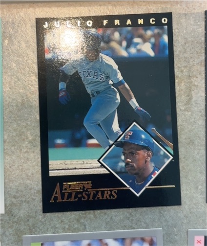 1992 Fleer All-Stars #18 Julio Franco — front