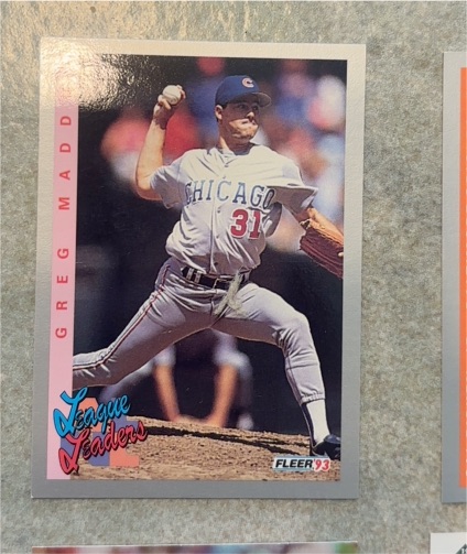 1993 Fleer #707 Greg Maddux — front