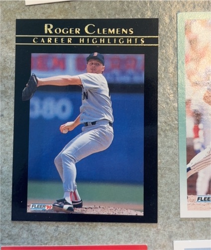 1992 Fleer #10 Roger Clemens Career Highlights — front