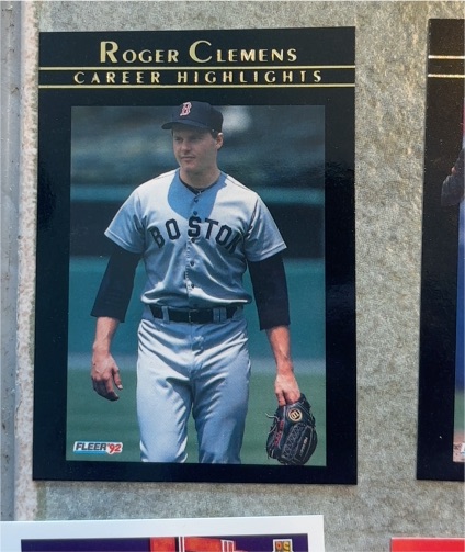 1992 Fleer #1 Roger Clemens Career Highlights — front